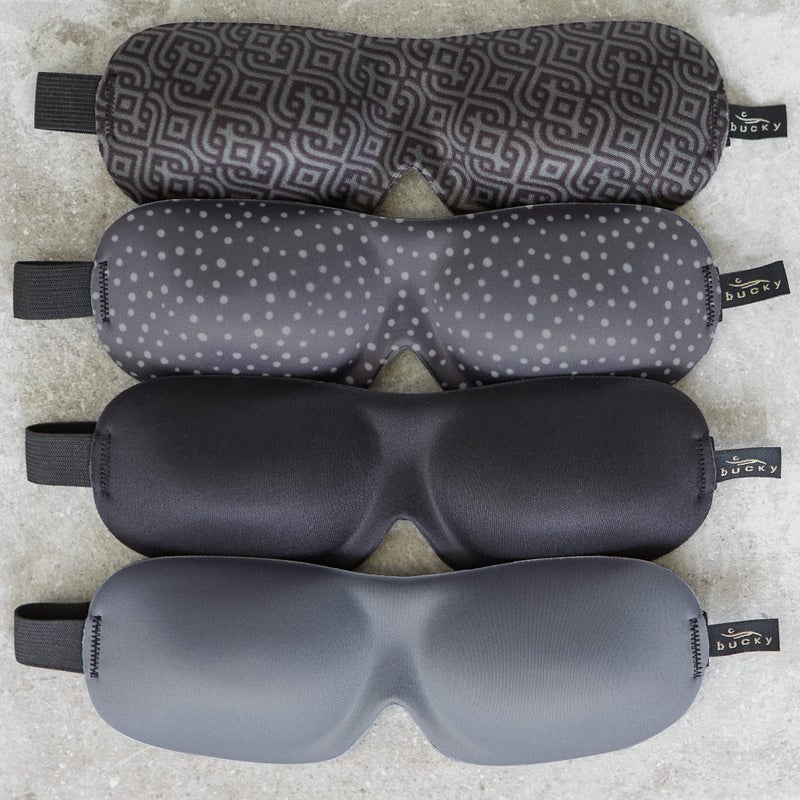 Bucky 40 Blinks No Pressure Eye Mask for Travel & Sleep, Granite Dots, One Size - Image 2